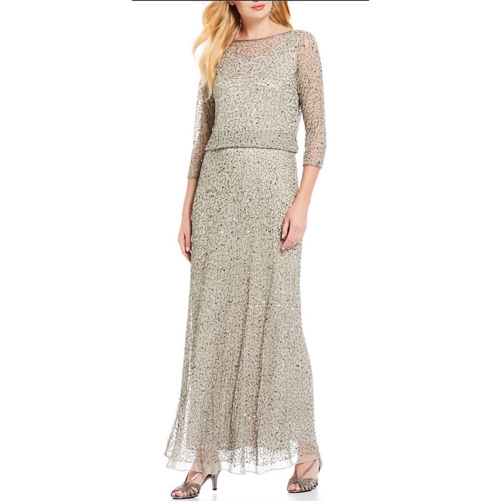 Pisarro NIGHTS BEADED BLOUSON GOWN ♥️IN STORES♥️